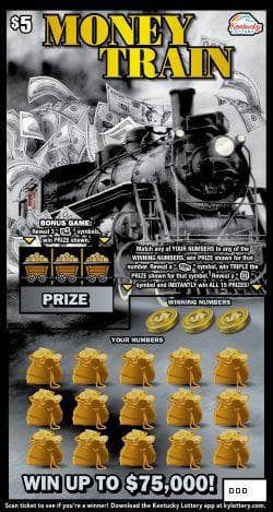 Money Train scratch-off ticket