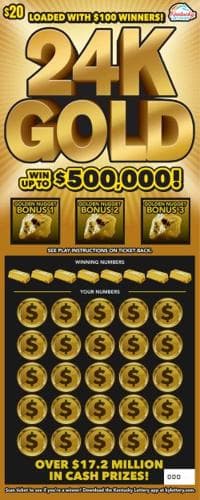 24K Gold scratch-off ticket