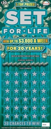 $30 Set For Life scratch-off ticket