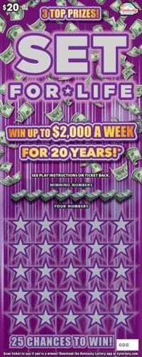 $20 Set For Life scratch-off ticket