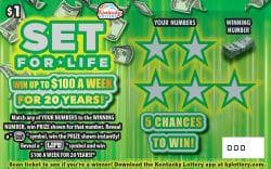 $1 Set For Life scratch-off ticket