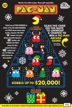 PAC-MAN™ scratch-off ticket
