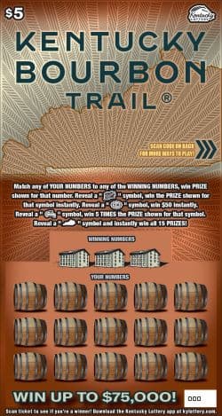 Kentucky Bourbon Trail® scratch-off ticket