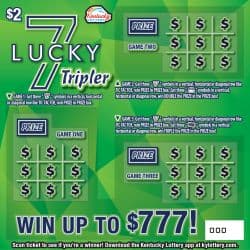 Lucky 7 Tripler scratch-off ticket