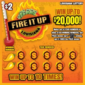 Fire It Up scratch-off ticket