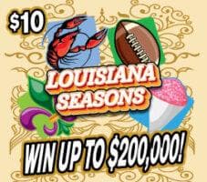 Louisiana Seasons scratch-off ticket