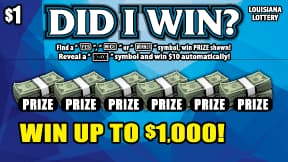 Did I Win? scratch-off ticket