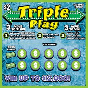 Triple Play scratch-off ticket
