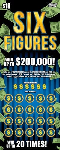 Six Figures scratch-off ticket