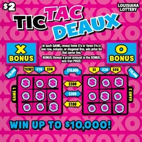Tic Tac Deaux scratch-off ticket