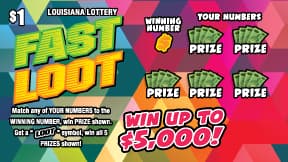 Fast Loot scratch-off ticket