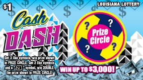 Cash Dash scratch-off ticket