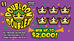 Doubloon Doubler scratch-off ticket