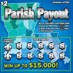 Parish Payout scratch-off ticket