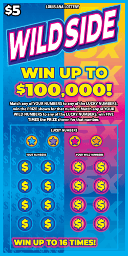 Wild Side scratch-off ticket