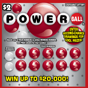 Powerball scratch-off ticket