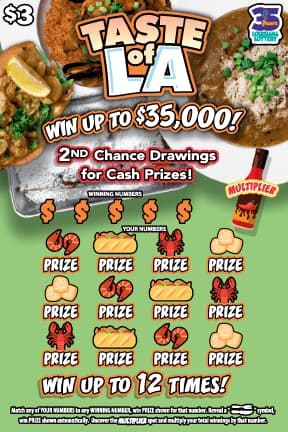 Taste Of La scratch-off ticket