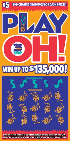 Play Oh! scratch-off ticket