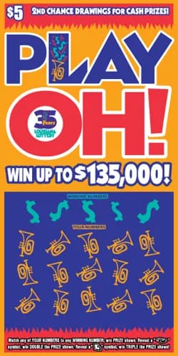 Play Oh! scratch-off ticket