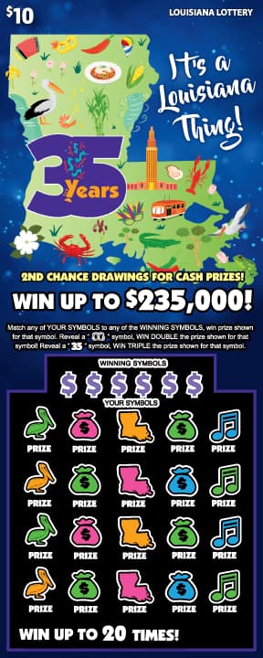 It'S A Louisiana Thing! scratch-off ticket