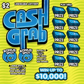 Cash Grab scratch-off ticket