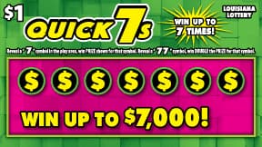 Quick 7s scratch-off ticket