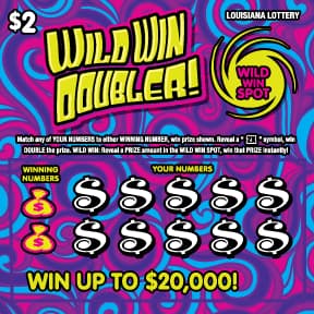 Wild Win Doubler! scratch-off ticket