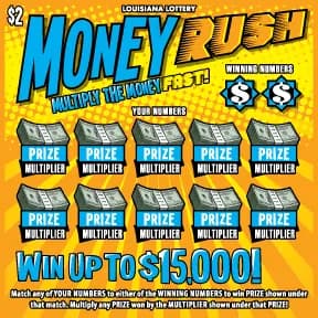 Money Rush scratch-off ticket