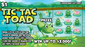 Tic Tac Toad scratch-off ticket