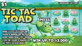 Tic Tac Toad scratch-off ticket