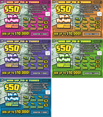 $50 in a Flash scratch-off ticket