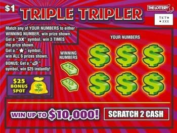 Triple Tripler scratch-off ticket