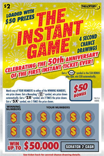 The Instant Game scratch-off ticket