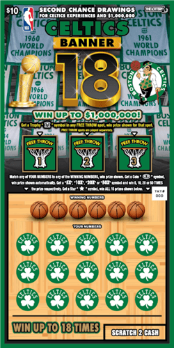 CELTICS BANNER 18 scratch-off ticket