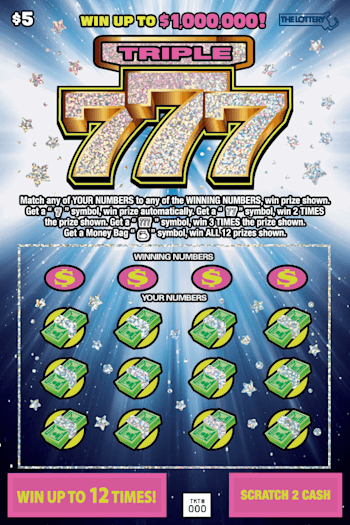 TRIPLE 777 scratch-off ticket