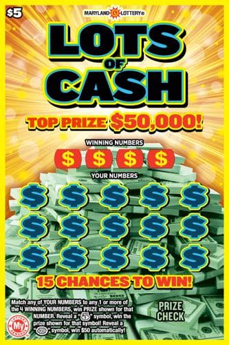 Lots of Cash scratch-off ticket