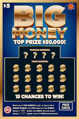 Big Money scratch-off ticket