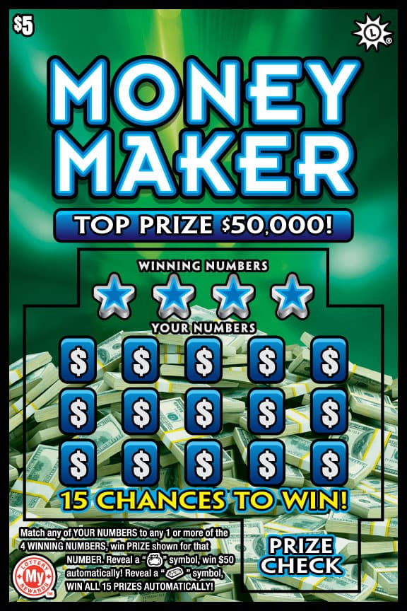 Money Maker scratch-off ticket