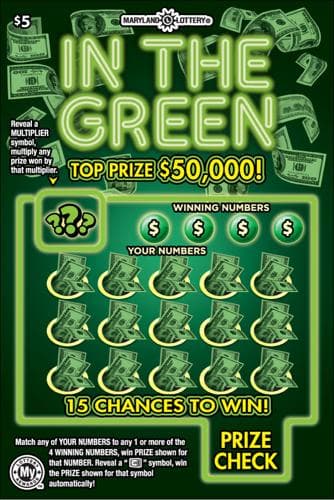 In the Green scratch-off ticket