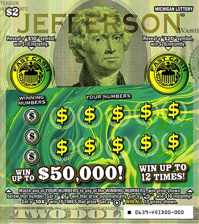 Jefferson scratch-off ticket