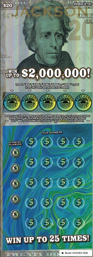 Jackson scratch-off ticket