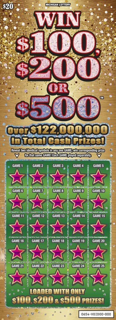 Win $100, $200 or $500 scratch-off ticket