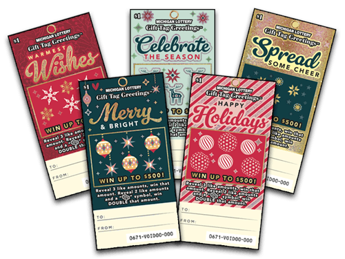 Gift Tag Greetings scratch-off ticket