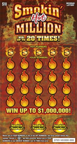 Smokin' Hot Million scratch-off ticket