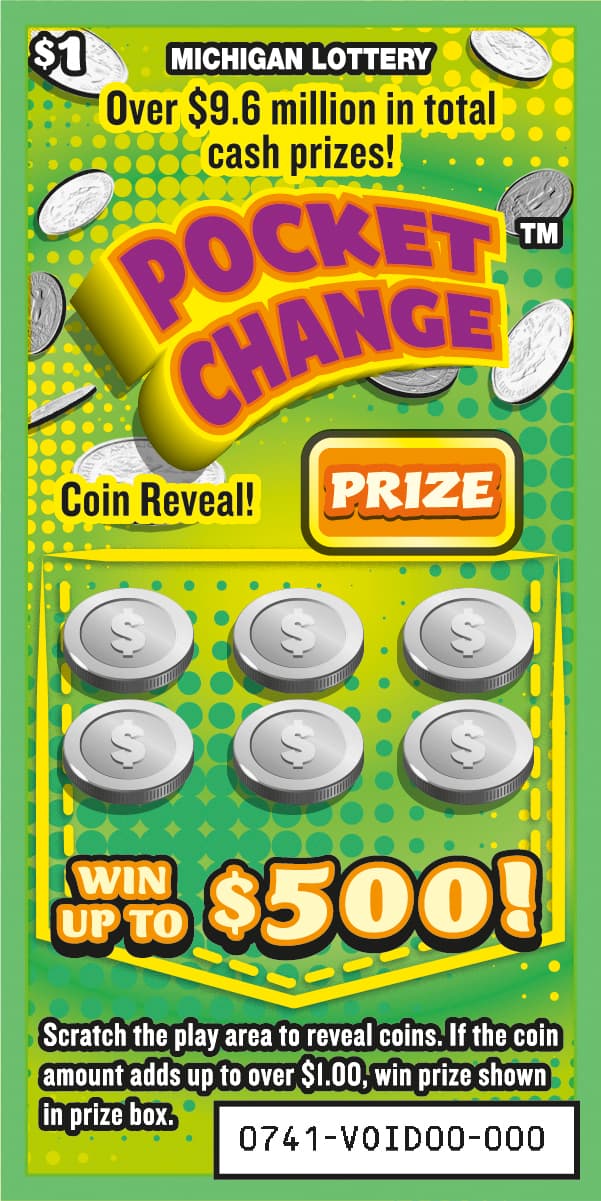 Pocket Change scratch-off ticket