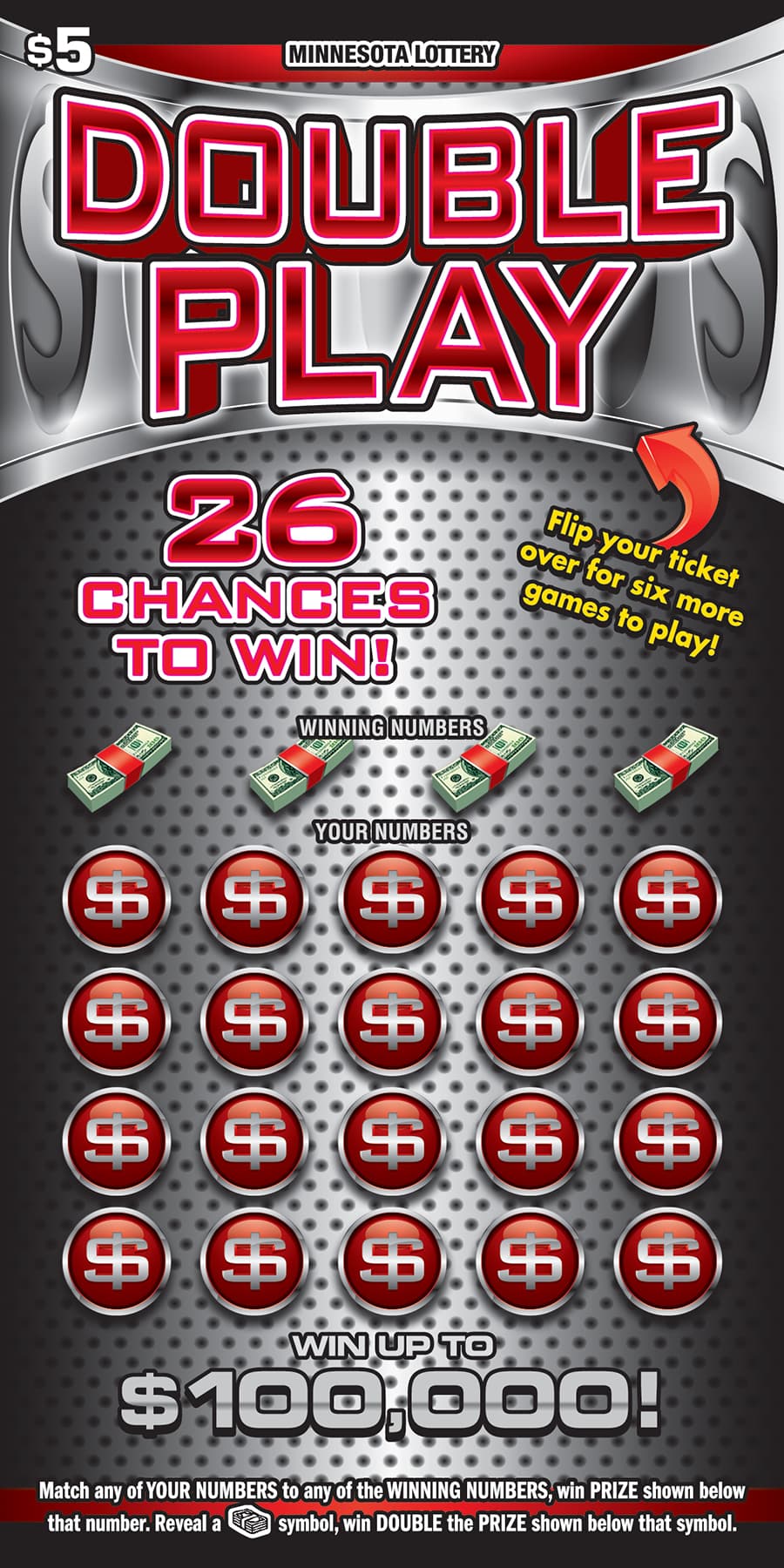 Double Play scratch-off ticket