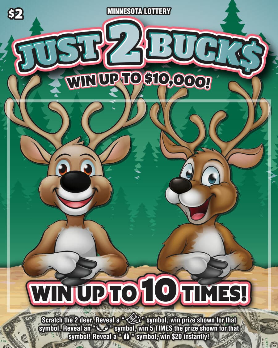 Just 2 Bucks scratch-off ticket
