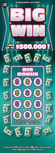 Big Win scratch-off ticket