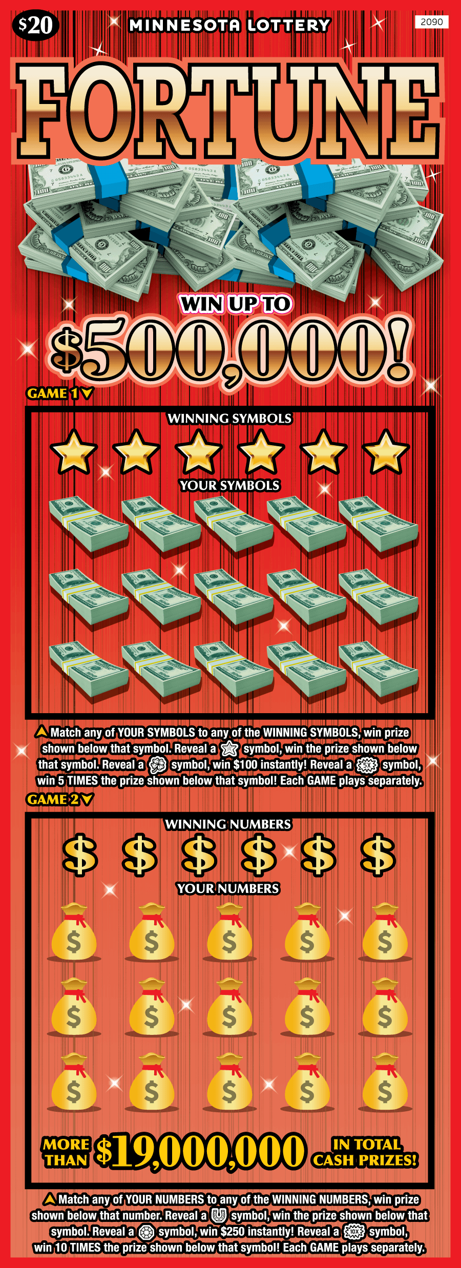 Fortune scratch-off ticket
