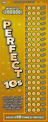 Perfect 10s scratch-off ticket